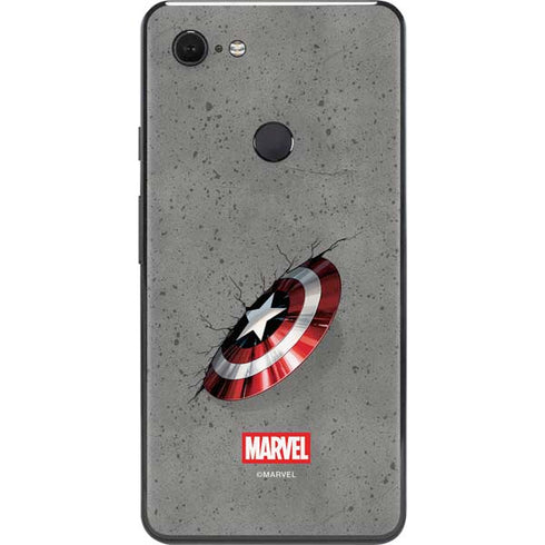 Marvel Captain America Shield Break Google Pixel 3 XL Skin